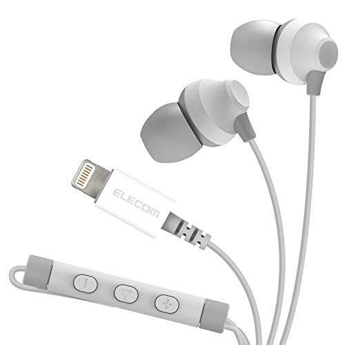 Amazon.co.jp: エレコム イヤホン Lightning ライトニング iPhone 10mm